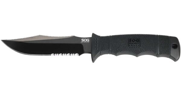 SOG-SEAL PUP ELITE – KYDEX SHEATH – BLACK TINI, PARTIALLY SERRATED Sog Gladewater Knife