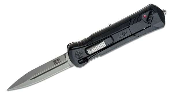 MPOTF10  AUS-8 Spear Bead Blast Blade Black Aluminum Handles Other Brands Gladewater Knife