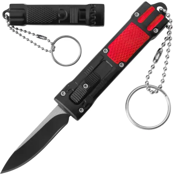 Mini Red Key Chain OTF Knife Other Brands Gladewater Knife