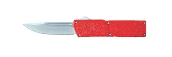 Lightning Elite Red Drop Point Satin Blade Lightning Gladewater Knife