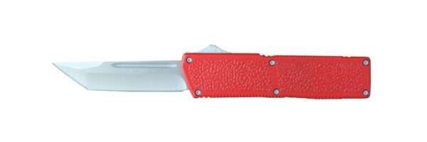 Lightning Elite Red Tanto Point Satin Blade Lightning Gladewater Knife