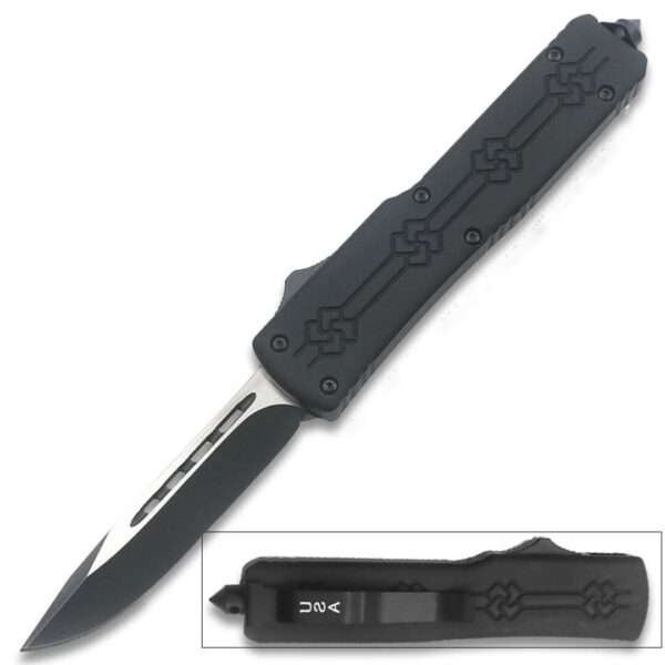 Slim n Soft Black Drop Point OTF Knife Open Tactical Glass Breaker Other Brands Gladewater Knife