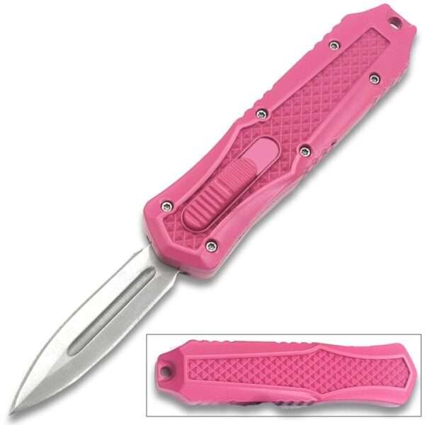 Legends Micro Pink OTF Double Edge Blade Knife Legends Gladewater Knife