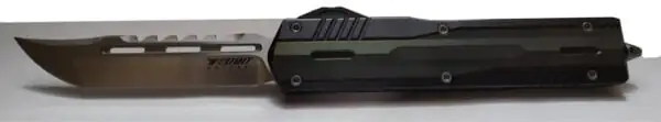 New Night Stalker II Green Alloy Handle Single Edge Blade No Limit Gladewater Knife