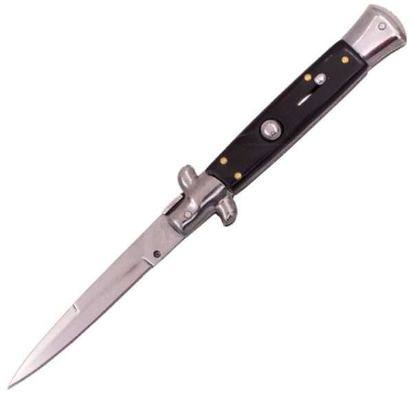 ITALIAN STYLE 9″ STILETTO BLACKWOOD AUTOMATIC KNIFE (3.75″ POLISH) Other Brands Gladewater Knife