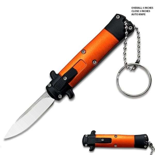 Mini Orange Key Chain OTF Knife Other Brands Gladewater Knife