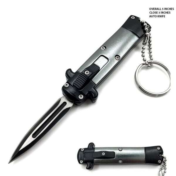 Mini Metallic Gren Key Chain OTF Knife Double Edge Blade Other Brands Gladewater Knife