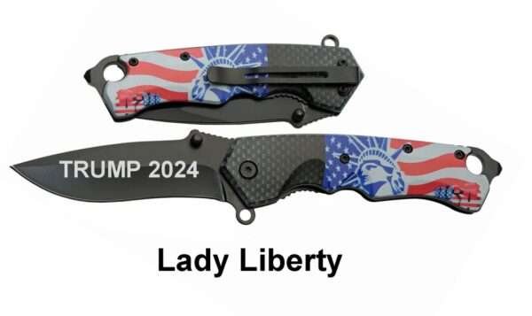 4.7 in. LADY LIBERTY FOLDER Assisted Open Trump 2024 Rite Edge Gladewater Knife