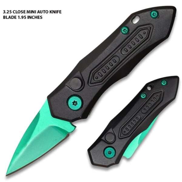 Auto 2″ Green Blade Mini Other Brands Gladewater Knife