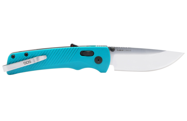 SOG-FLASH AT – PETROL GREEN + SATIN SOG Gladewater Knife