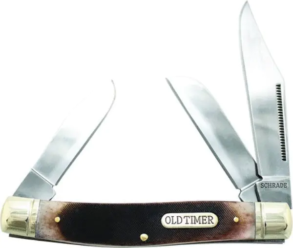 Schrade Old Timer Genuine Bone Senior Folding Pocket Knife Old Timer Gladewater Knife
