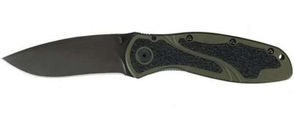 Kershaw 1670OLBLK – Blur- Olive Drab Kershaw Gladewater Knife