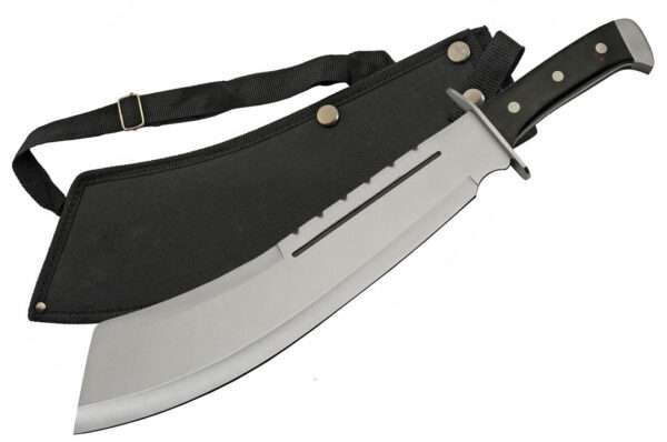 Rite Edge – 18.25″ BLACK WOOD BULLY MACHETE Camping Gladewater Knife