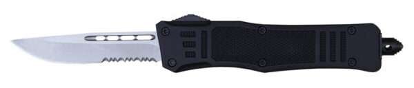 Delta Force – OTF Drop Point Black Medium Serrated Delta Force Gladewater Knife