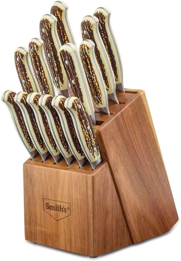 CABIN & LODGE CUTLERY 15-PCS BLOCK SET Sets Gladewater Knife