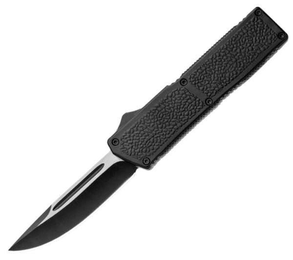 LIGHTNING ELITE BLACK D/A OTF AUTOMATIC KNIFE (3.25″ SATIN) Lightning Gladewater Knife