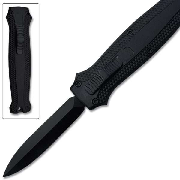 OTF Stiletto Blade Knife Black Other Brands Gladewater Knife