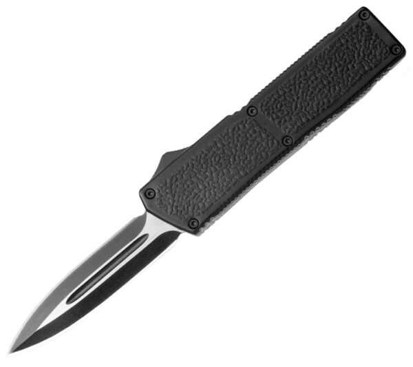 LIGHTNING ELITE BLACK D/A OTF AUTOMATIC KNIFE (3.25″ SATIN SPEAR) Lightning Gladewater Knife