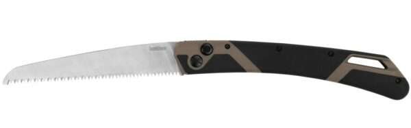 Kershaw 2556 Taskmaster 2 Folding Saw 7″ Nickel Plated Serrated Blade, Camping Gladewater Knife