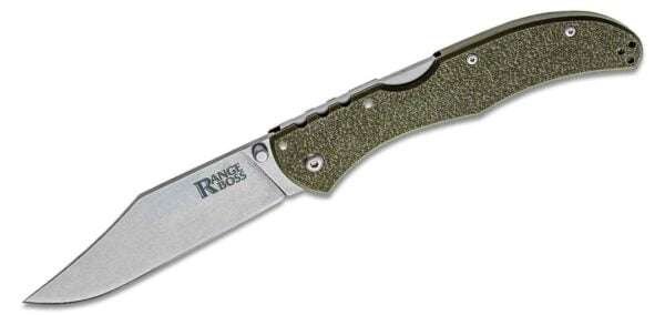 Cold Steel 20KR7 Range Boss Folding Knife 4″ 4034 Stonewashed Clip Pt Cold Steel Gladewater Knife